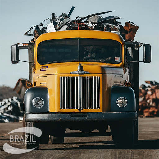 Transportadora de coleta de lixos eletrônicos de bancos