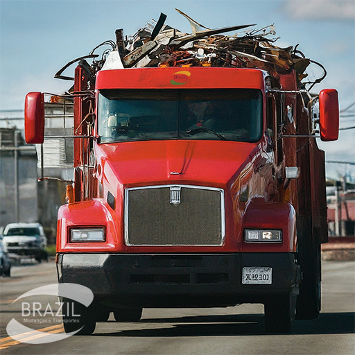 Transportadora de coleta de sucatas metálicas no Sul do Brasil